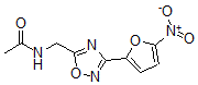 CAS 登录号：36133-88-7， N-[[3-(5-硝基呋喃-2-基)-1,2,4-恶二唑-5-基]甲基]乙酰胺