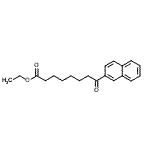 结构式 CAS# 362669-46-3, 乙基8-(2-萘基)-8-氧代辛酸酯