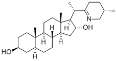 CAS 登录号：36297-66-2， (3S,5S,8R,9S,10S,13S,14S,16R)-10,13-二甲基-17-[(1S)-1-[(5S)-5-甲基-3,4,5,6-四氢吡啶-2-基]乙基]-2,3,4,5,6,7,8,9,11,12,14,15,16,17-十四氢-1H-环戊二烯并[a]菲-3,16-二醇