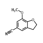 CAS 登录号：363185-43-7， 7-甲氧基-2,3-二氢-1-苯并呋喃-5-甲腈