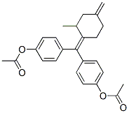 CAS 登录号：36415-56-2， [4-[(4-乙酰氧基苯基)-(2-甲基-4-亚甲基环己亚基)甲基]苯基]乙酸酯