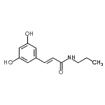 CAS 登录号：364326-93-2， (2E)-3-(3,5-二羟基苯基)-N-丙基丙烯酰胺