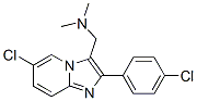 CAS 登录号：365213-33-8， 6-氯-2-(4-氯苯基)-N,N-二甲基咪唑并[1,2-alpha]吡啶-3-甲胺