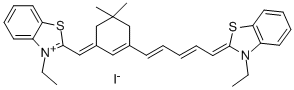 CAS 登录号：36528-80-0， (2Z)-3-乙基-2-[[(3E)-3-[(2E,4E)-5-(3-乙基-1,3-苯并噻唑-3-鎓-2-基)戊-2,4-二烯亚基]-5,5-二甲基-1-环己烯基]亚甲基]-1,3-苯并噻唑碘化物