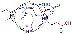 CAS 登录号：36548-09-1， 3-(羧甲基)-12-乙基-8,13,17-三甲基-21H,23H-卟吩-2,7,18-三丙酸