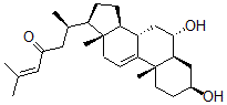 CAS 登录号：36564-29-1， (6R)-6-[(3S,5S,6S,8S,10S,13R,14S,17R)-3,6-二羟基-10,13-二甲基-2,3,4,5,6,7,8,12,14,15,16,17-十二氢-1H-环戊二烯并[a]菲-17-基]-2-甲基庚-2-烯-4-酮