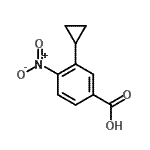 CAS 登录号：368433-86-7， 3-环丙基-4-硝基苯甲酸