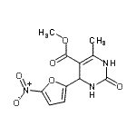 CAS 登录号：3690-88-8， 甲基6-甲基-4-(5-硝基-2-呋喃基)-2-氧代-1,2,3,4-四氢-5-嘧啶羧酸酯