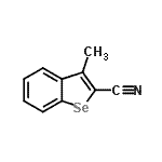 CAS 登录号：37007-55-9， 3-甲基-1-苯并硒吩-2-甲腈