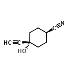 CAS 登录号：370147-90-3， 反式-4-乙炔基-4-羟基环己烷甲腈