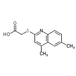 CAS 登录号：370848-09-2， [(4,6-二甲基-2-喹啉基)硫基]乙酸