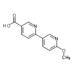 CAS 登录号：370864-59-8， 6'-甲氧基-2,3'-联吡啶-5-羧酸