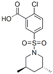 CAS 登录号：37087-96-0， 反式-2-氯-5-[(3,5-二甲基哌啶-1-基)磺酰基]苯甲酸