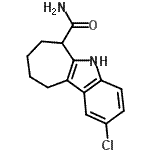 CAS 登录号：371219-74-8， 2-氯-5,6,7,8,9,10-六氢环庚并[b]吲哚-6-甲酰胺