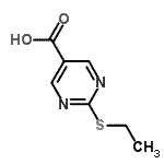 CAS 登录号：37131-88-7， 2-(乙硫基)-5-嘧啶羧酸