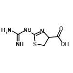 CAS 登录号：37168-70-0， 2-亚氨基甲酰胺基-4,5-二氢-1,3-噻唑-4-羧酸