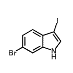 CAS#: 372077-73-1， 6-Bromo-3-Iodo-1H-Indole