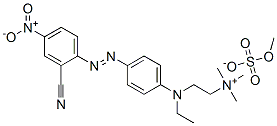 CAS 登录号：37216-10-7， 2-[1-[4-(2-氰基-4-硝基苯基)偶氮苯基]乙基氨基]乙基-三甲基铵硫酸甲酯盐