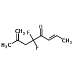 CAS 登录号：373393-25-0， (2E)-5,5-二氟-7-甲基-2,7-辛二烯-4-酮