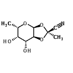 CAS 登录号：374751-45-8， 1,2-O-[(1S)-1-氰基乙基亚基]-6-脱氧-alpha-L-吡喃半乳糖