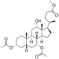 CAS 登录号：3749-87-9， 甲基(4R)-4-[(3R,5S,7R,8R,9S,10S,12S,13R,14S,17R)-3,7-二乙酰氧基-12-羟基-10,13-二甲基-2,3,4,5,6,7,8,9,11,12,14,15,16,17-十四氢-1H-环戊二烯并[a]菲-17-基]戊酸酯
