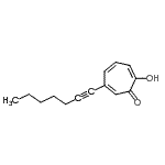CAS 登录号：376390-59-9， 6-(1-庚炔-1-基)-2-羟基-2,4,6-环庚三烯-1-酮