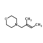 CAS 登录号：37857-39-9， 4-[(2E)-2-甲基-2-丁烯-1-基]吗啉