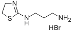 CAS 登录号：37915-00-7， N-(4,5-二氢-1,3-噻唑-2-基)丙烷-1,3-二胺氢溴酸盐