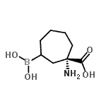 CAS 登录号：379216-52-1， (1S)-1-氨基-3-(硼酸基)环庚烷羧酸