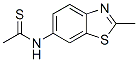 CAS 登录号：3796-77-8， N-(2-甲基-6-苯并噻唑基)硫代-乙酰胺