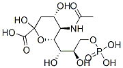 CAS 登录号：37992-17-9， (2R,4R,5R,6S)-5-乙酰氨基-6-(1,2-二羟基-3-膦酰氧基丙基)-2,4-二羟基四氢吡喃-2-羧酸