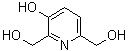 CAS 登录号：38029-16-2， 2,6-二(羟基甲基)-3-吡啶醇