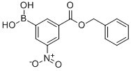 structure of CAS# 380430-62-6, (3-Benzyloxycarbonyl-5-Nitrophenyl)Boronic Acid;Benzoic Acid, 3-Borono-5-Nitro-, 1-(Phenylmethyl) Ester (9CI);3-Benzyloxycarbonyl-5-Nitrobenzeneboronic Acid, 95%;(3-BENZYLOXYCARBONYL-5-NITROPHENYL)BORONIC ACID