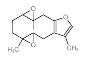 CAS 登录号：38146-67-7， (1aR-(1aR*,6aR*,7aR*,9aR*))-1a,2,6,6a,7a,8,9,9a-八氢-1a,5,7a-三甲基-二环氧乙烷并(4,5:8,9)环癸(1,2-b)呋喃