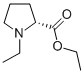 结构式 CAS# 381670-33-3, (R)-(+)-1-乙基-2-吡咯烷羧酸乙酯