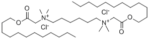 CAS 登录号：3818-69-7， (2-十二烷氧基-2-氧代乙基)-[6-[(2-十二烷氧基-2-氧代乙基)-二甲基铵基]己基]-二甲基铵二氯化物