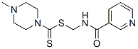 CAS#: 38221-47-5， (Pyridine-3-Carbonylamino)Methyl 4-Methylpiperazine-1-Carbodithioate