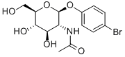 CAS 登录号：38229-80-0， 4'-溴苯基 2-乙酰氨基-2-脱氧-beta-D-吡喃葡萄糖苷