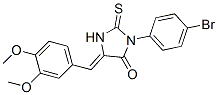 CAS#: 38241-24-6， (5Z)-3-(4-Bromophenyl)-5-[(3,4-Dimethoxyphenyl)Methylidene]-2-Sulfanylideneimidazolidin-4-One