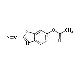 CAS 登录号：38292-82-9， 2-氰基-1,3-苯并噻唑-6-基乙酸酯