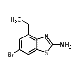 CAS 登录号：383131-52-0， 6-溴-4-乙基-1,3-苯并噻唑-2-胺