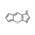 CAS 登录号：383407-03-2， 1H-环戊二烯并[5,6]噻喃并[2,3-d]咪唑