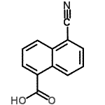 CAS 登录号：3839-20-1， 5-氰基-1-萘甲酸