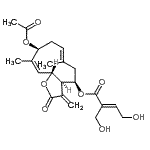 CAS 登录号：38458-58-1， (3aR,4R,6E,9S,10Z,11aR)-9-乙酰氧基-6,10-二甲基-3-亚甲基-2-氧代-2,3,3A,4,5,8,9,11A-八氢环癸并[b]呋喃-4-基(2E)-4-羟基-2-(羟基甲基)-2-丁烯酸酯