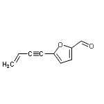CAS 登录号：38480-43-2， 5-(3-丁烯-1-炔-1-基)-2-糠醛
