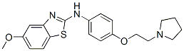CAS 登录号：38519-94-7， 5-甲氧基-N-[4-(2-吡咯烷-1-基乙氧基)苯基]-1,3-苯并噻唑-2-胺