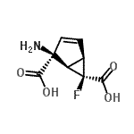 CAS 登录号：385372-16-7， (1R,5R,6R)-2-氨基-6-氟双环[3.1.0]己-3-烯-2,6-二甲酸