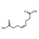 CAS 登录号：38561-68-1， (4Z)-4-辛烯二酸