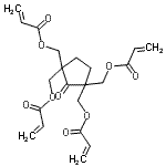 CAS 登录号：38582-34-2， (2-氧代-1,1,3,3-环戊烷四基)四(亚甲基)四丙烯酸酯