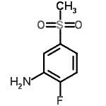 结构式 CAS# 387358-51-2, 2-氟-5-(甲基磺酰基)苯胺